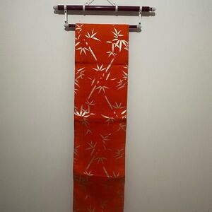 Orange Taisho Era Altered Antique Obi for Kimono